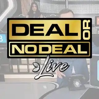Deal or No Deal Live online game logo by Evolution on frank.pt