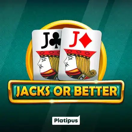 Jacks or Better slot logo by Platipus at Frank Casino