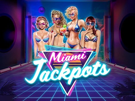 Miami Jackpots logo by Booming Games Frank Casino