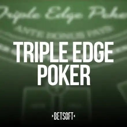 Triple Edge Poker by Betsoft Gaming, showcased at frank.pt – game logo